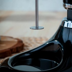 Mixer pentru frappe Oliver Voltz OV51163E, 100W, Bol din otel inoxidabil 450 ml, 2 viteze, Agitator otel, Negru