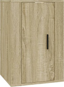 vidaXL Dulap TV montat pe perete, stejar sonoma, 40x34,5x60 cm