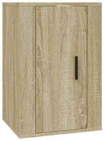 816662 vidaXL Dulap TV montat pe perete, stejar sonoma, 40x34,5x60 cm
