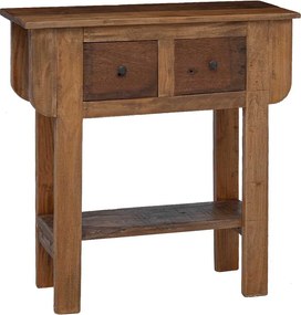 vidaXL Masă consolă, 80x35x80 cm, amestec de lemn reciclat