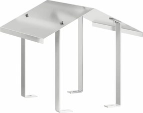 vidaXL Hood pentru coș de fum Argintiu 40 x 40 x 37,5 cm