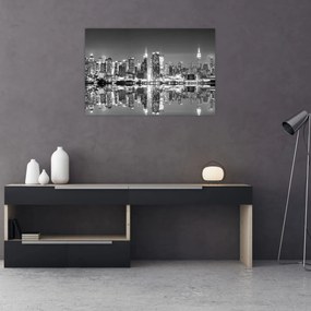 Tablou - New York, alb-negru (90x60 cm)