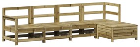 3250847 vidaXL Set canapea de grădină, 5 piese, lemn de pin tratat