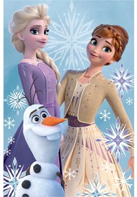 Disney Regatul de gheață Olaf and Sisters pătură din fleece 100x150cm