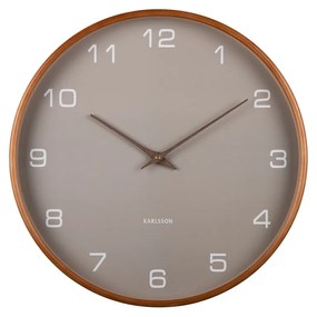 Karlsson 5993GY ceas de perete cu design gri,diametru 40 cm