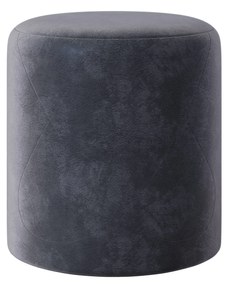 Taburet Tapitat Mali, Cenusiu, Stofa, L 41 x l 41 x H 45 cm