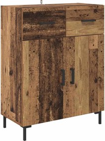 vidaXL Bufet cu sertar Lemn vechi 69,5 x 34 x 90 cm Lemn compozit