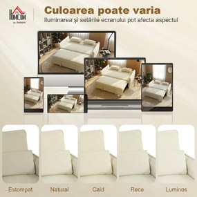 HOMCOM 2 colțar extensibil saltea pregătit transformabil | Aosom Romania
