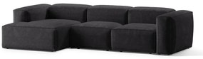 Coltar 3 locuri Bergamo velur reiat L304 cm