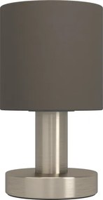 Eglo 31842 - Lampă de masă MONTETTO 1xE14/40W/230V maro/crom mat