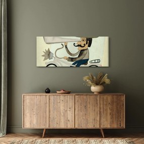 Tablou - Astronom pe bicicletă (120x50 cm)