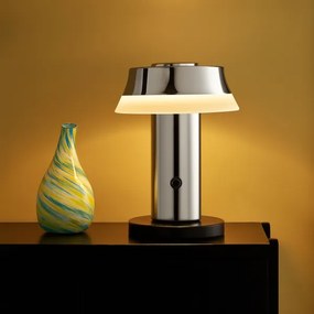 Brilliant - Lampă de masă LED tactilă, dimabilă și reîncărcabilă KINICH LED/2,5W/5V 2700K crom lucios