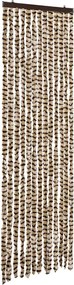vidaXL Perdea pentru insecte, bej și maro, 56 x 185 cm, chenille