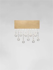 Aplica LED de perete stil elegant CRISTA aurie