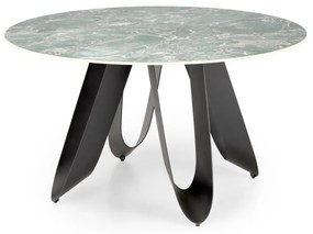 Masa rotunda Giovani marmura verde/negru ø135/h76 cm