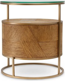 Noptiera, Masuta LUX, Furnir de stejar, Velutto