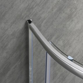 Cabină de duș Spirit Matrix curbată de calitate 80x80x194 cm, cu cădiță de duș acrilică ranforsată