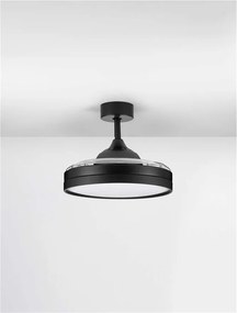 Lustra LED cu Ventilator si telecomanda NEVMA negru