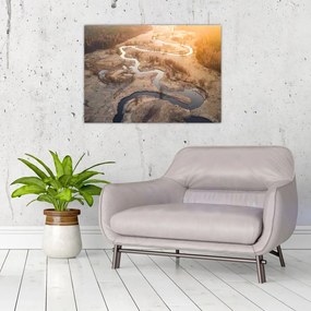 Tablou pe sticlă - Răsărit la Meander (70x50 cm)