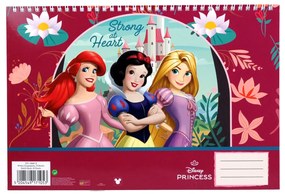 Prințesele Disney Strong Caiet de schițe spiral A/4, 30 de pagini