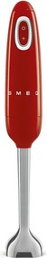 Blender manual Smeg HBF11RDEU, 700 W, 14850 rpm, Functie Turbo, Maner antiderapant, Rosu