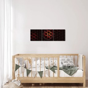 Tablou cu sârmă (cu ceas) (90x30 cm)