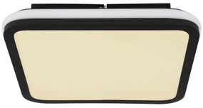 Plafoniera LED RGB cu telecomanda design modern Jaxxi negru 35x35cm