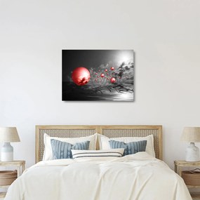Tablou pe sticlă bilelor roșii (70x50 cm)