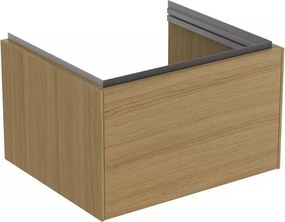 Dulap baza suspendat Ideal Standard Atelier Conca 1 sertar finisaj stejar deschis 60 cm
