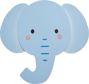 Lampă de perete pentru copii albastră, incl. LED, cu 3 trepte de intensitate luminoasă - Ellie the Elephant