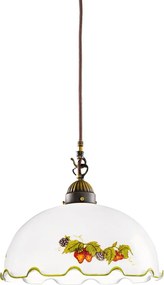 Kolarz 731.30.114 - Candelabru suspendat NONNA 1xE27/75W/230V Ø 30 cm vișiniu/căpșuni