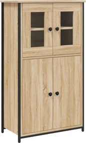 vidaXL Dulap înalt, stejar sonoma, 62x32x106,5 cm, lemn prelucrat