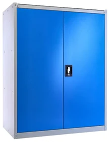 Cutie de scule metalica, 92 x 50 x 117 cm, incuietoare cu cilindru, albastru - ral 5012