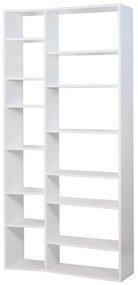 Bibliotecă albă 108x224 cm Valsa – TemaHome