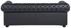 Set canapele CHICHESTER (piele) (negru) (pentru 4 persoane). 1019057
