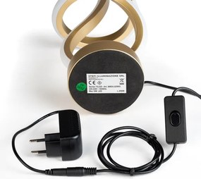 Lampă LED de masă ONLI KIRA LED/12W/230V 4000K 38,5 cm auriu