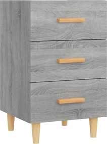 vidaXL Noptieră, gri sonoma, 40x40x66 cm, lemn compozit