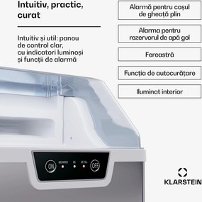 Klarstein Aparat pentru cuburi de gheață, Wallberg Nugget Ice Maker
