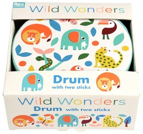 Jucărie muzicală Drum Wild Wonders – Rex London