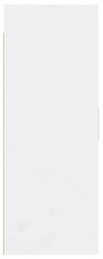 Dulap de perete suspendat, alb, 69,5x34x90 cm 1, Alb