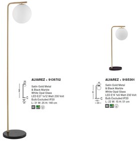 Veioza / Lampa de masa design modern Alvarez NVL-9185361