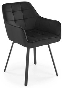 Scaun de bucătărie Greta, negru