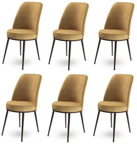 Set de scaune de sufragerie Dexa Cappuccino, 6buc., 6 buc.