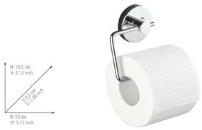 WENKO 20899100 - Suport pentru hârtie igienică VACUUM-LOC MILAZZO 13x10,5 cm crom lucios