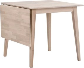 Masă de dining pliabilă din stejar lăcuit Rowico Mimi, 80 x 80 cm, mat