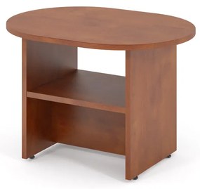Masa conferinta Impress 80 x 60 cm, ovala, nuc inchis