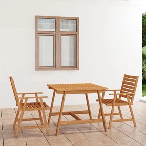 3057842 vidaXL Set mobilier grădină, 3 piese, lemn masiv de acacia