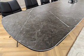 Masa Extensibila cu Blat Ceramic, Grafit, PAPILLON 180-220-260cm