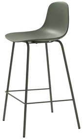 Scaun de bar kaki din plastic 92,5 cm Whitby – Unique Furniture