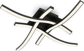 Brilo 3677-045 - Plafonieră LED, 14,4 W, 230 V, neagră